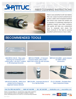 Fiber Cleaning Instructions