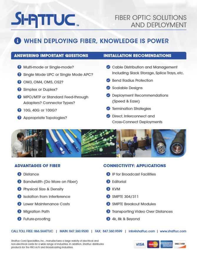 Fiber Optic Solutions And Deployment